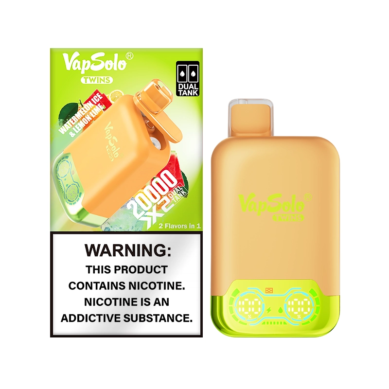 VapSolo Twins 20000 Puffs Lemon Lime & Watermelon Ice