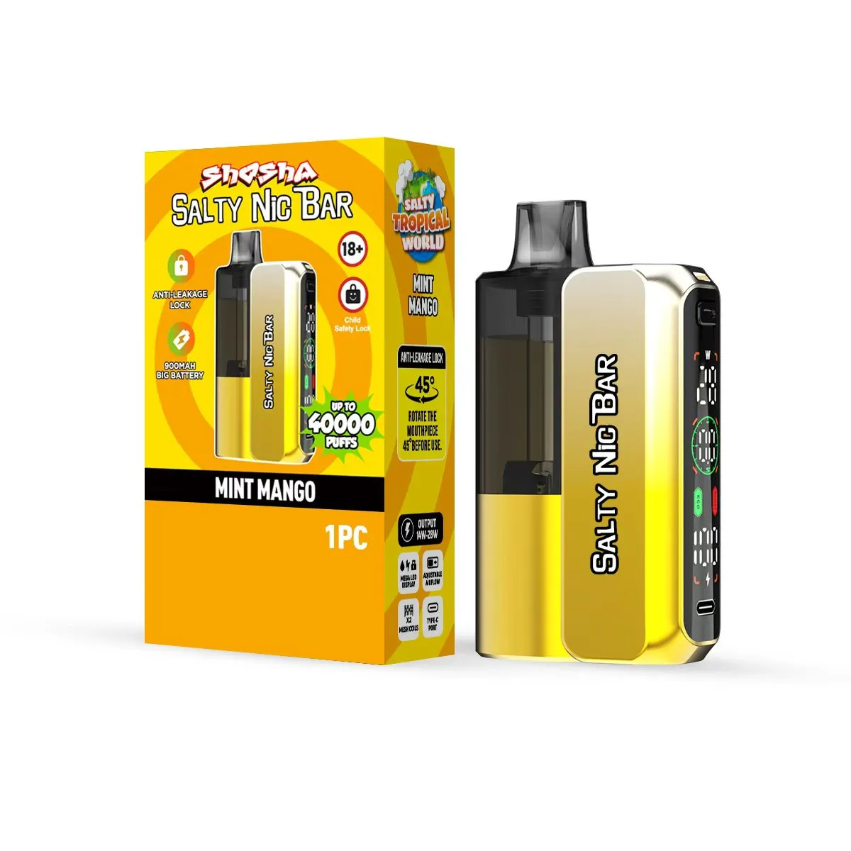 Mint Mango - Salty NIC Bar Pre-filled Kit 28.5mg/mL