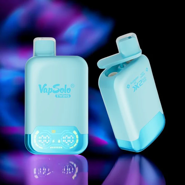 VapSolo Twins 20000 Puffs Blueberry Ice & Fizzy Cherry - Image 3