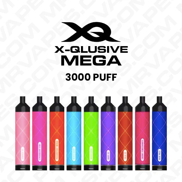 X-QLUSIVE MEGA – 3600 PUFFS – 10 PACK